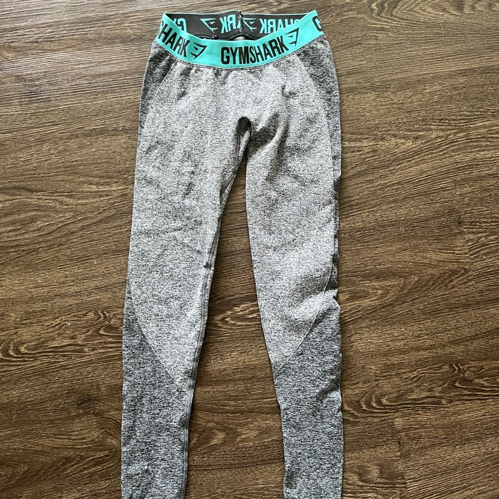 Gymshark Women’s Flex Seamless Leggings Charcoal Grey Contrast Size Small